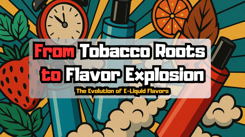 From Tobacco Roots to Flavor Explosion — The Evolution of E-Liquid Flavors